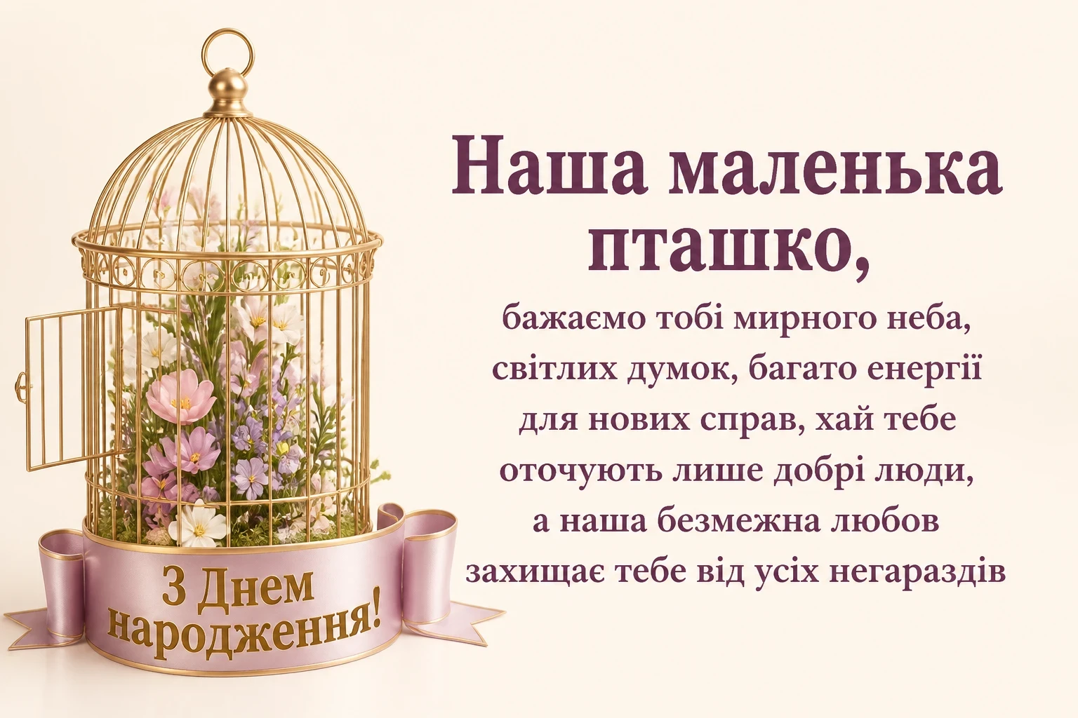 привітання з днем народження внучки від бабусі і дідуся
