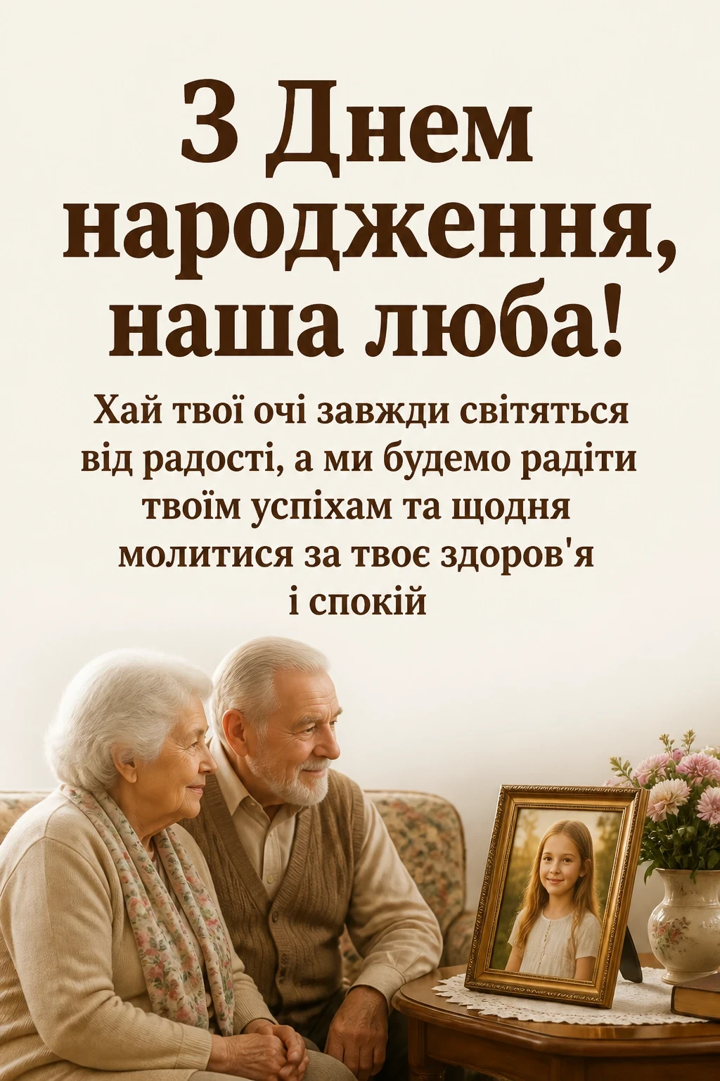 привітання з днем народження внучки від бабусі і дідуся