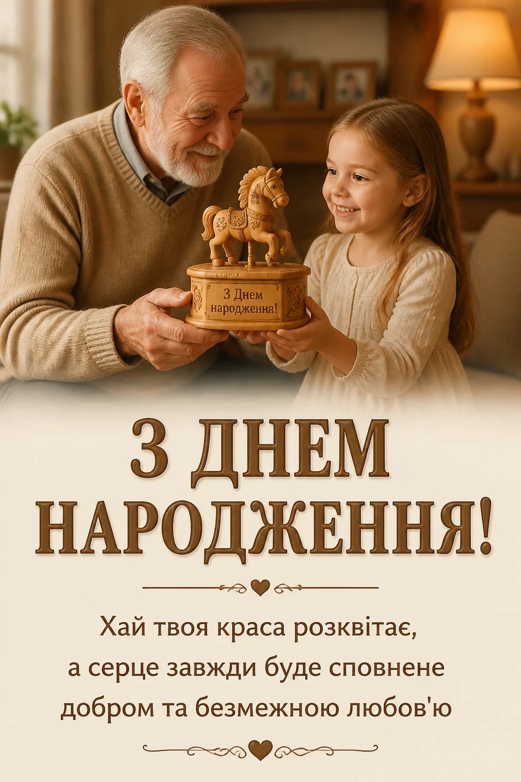 привітання з днем народження внучки від бабусі і дідуся