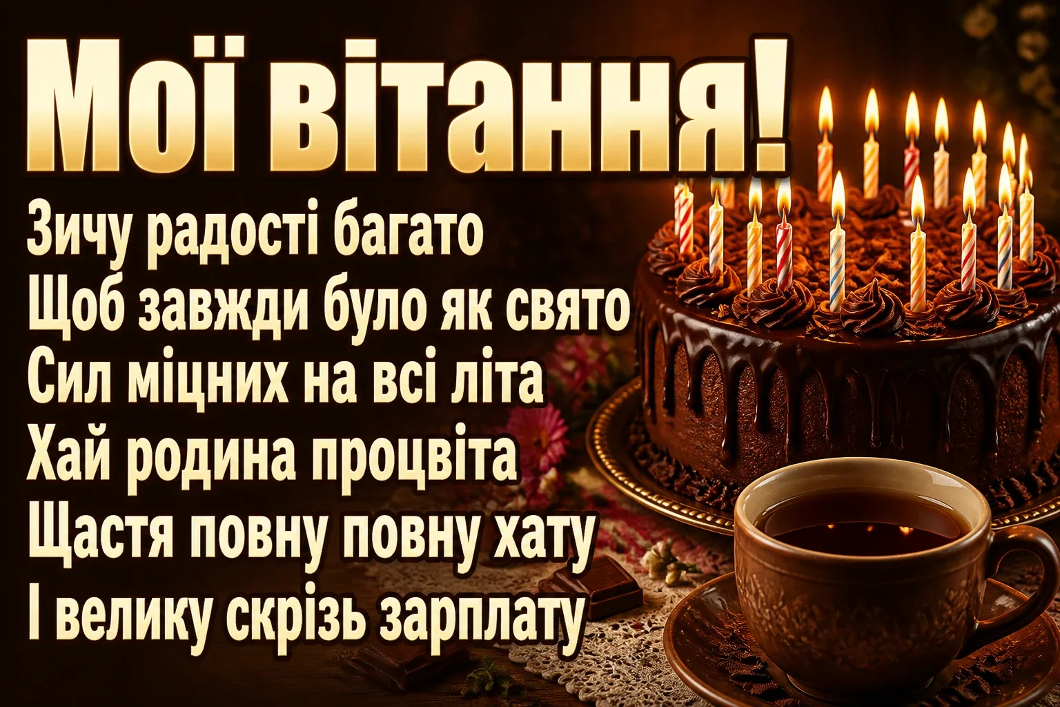 сердечні привітання з днем народження мужчині