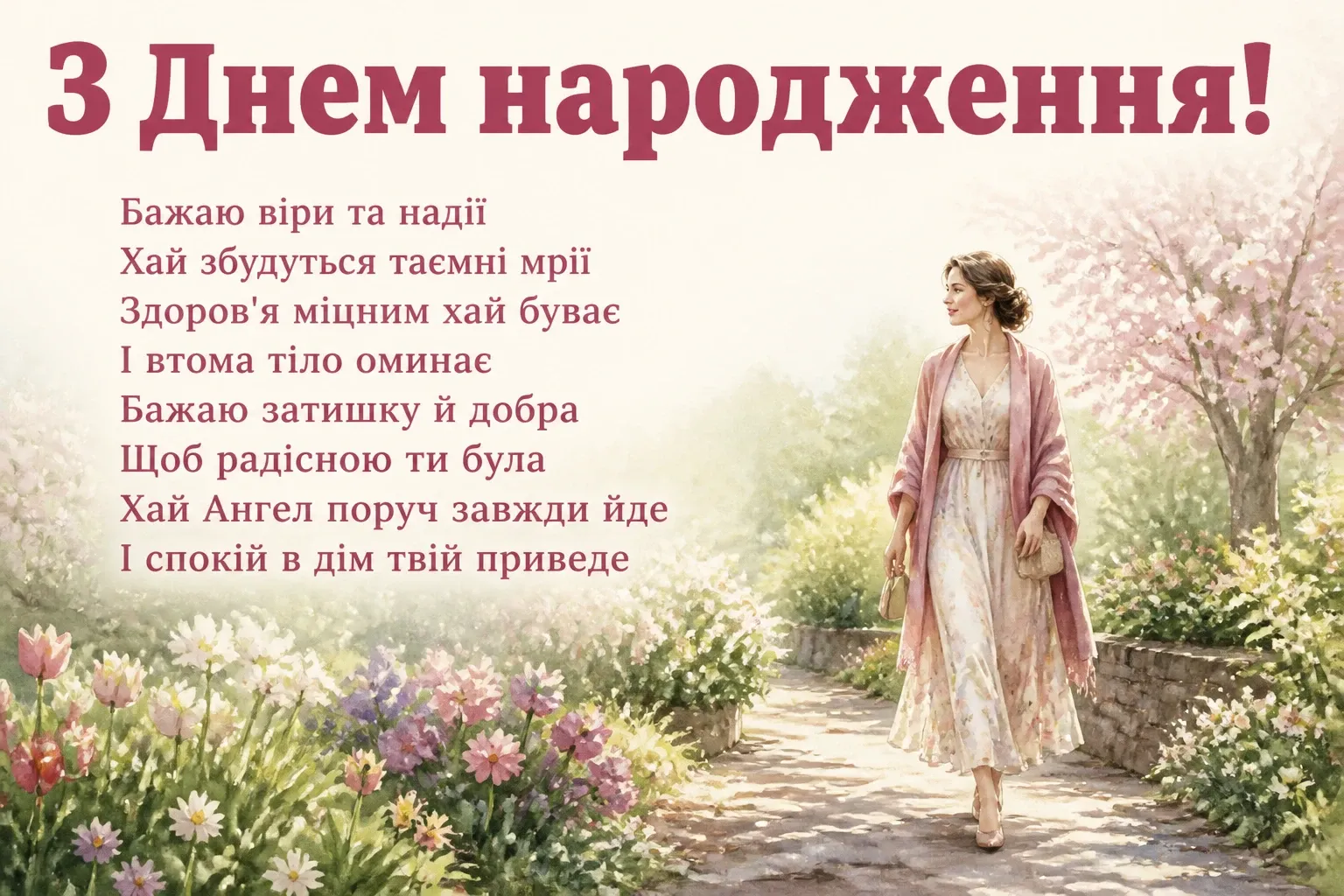 привітання з днем народження хрещеній