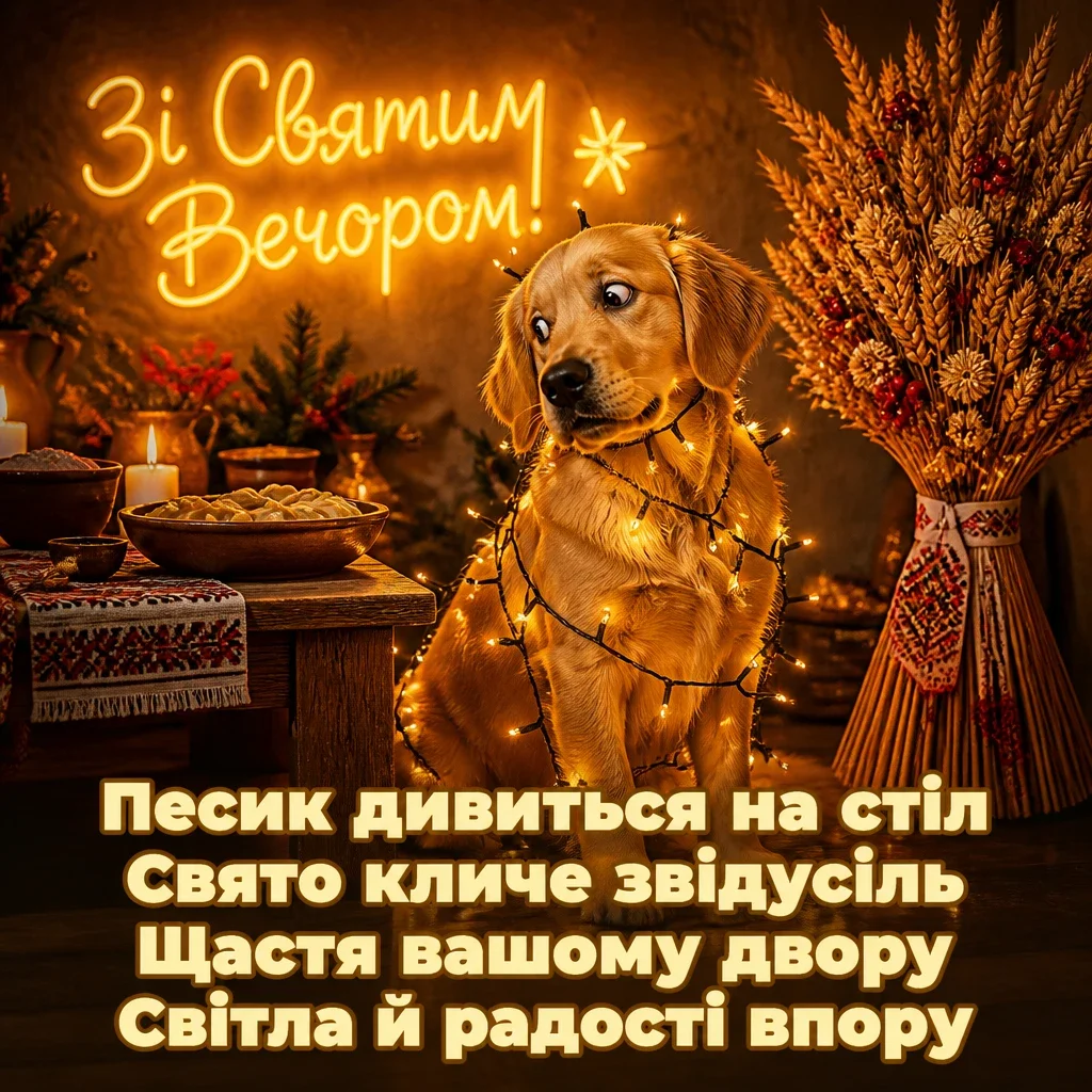 святий вечір привітання