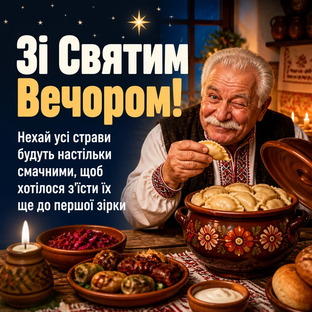святий вечір привітання