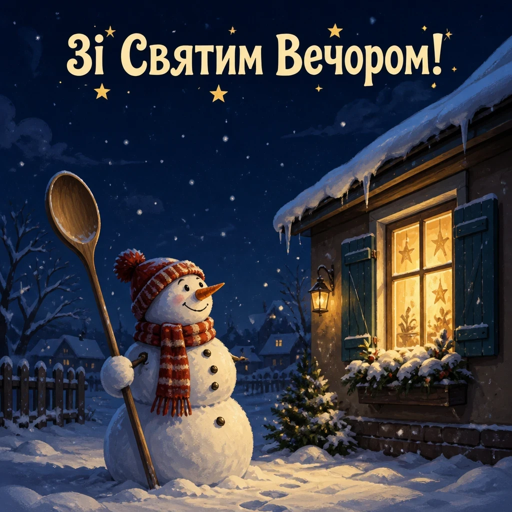 святий вечір привітання