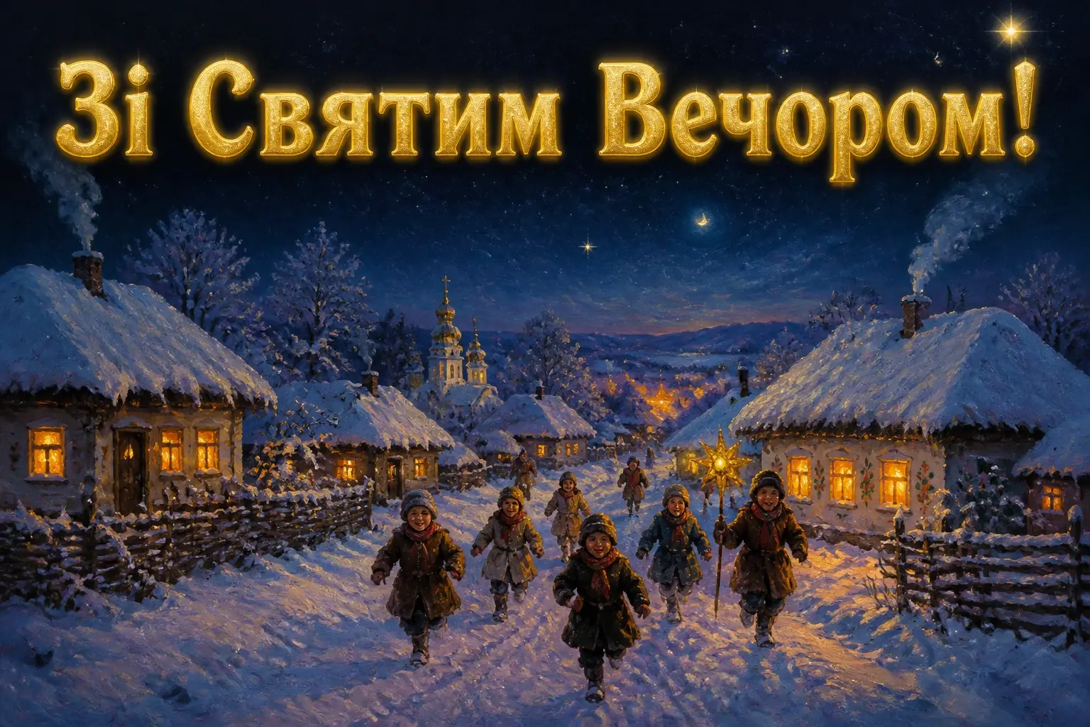 святий вечір привітання