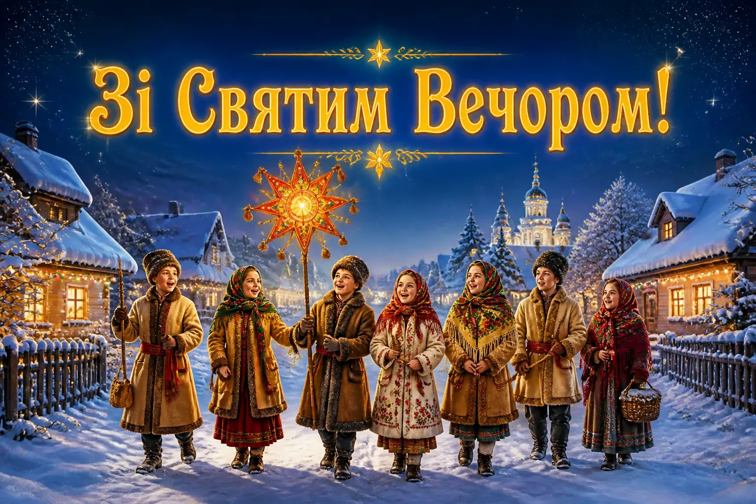 святий вечір привітання
