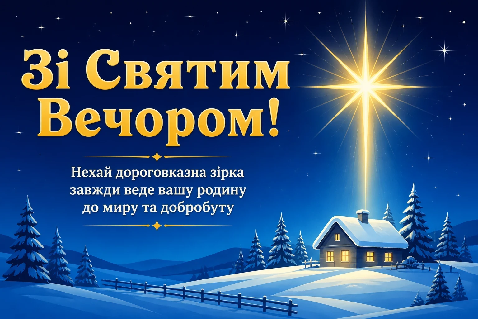 святий вечір привітання