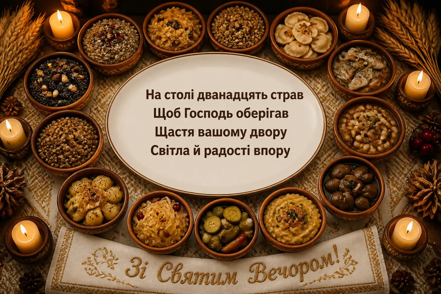 святий вечір привітання