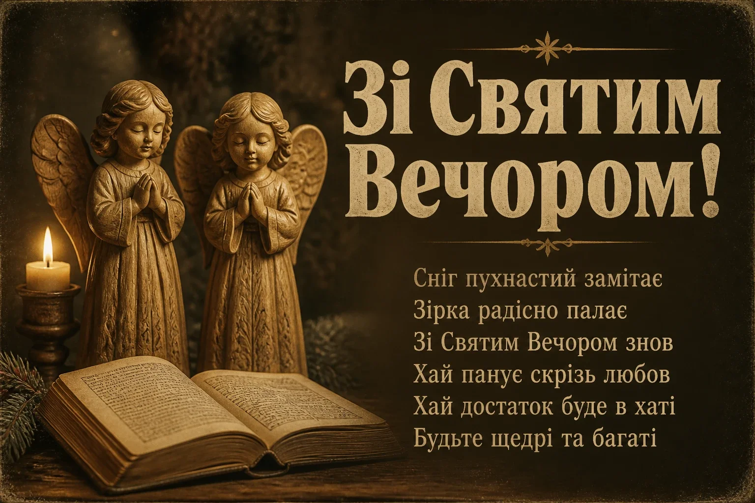 святий вечір привітання