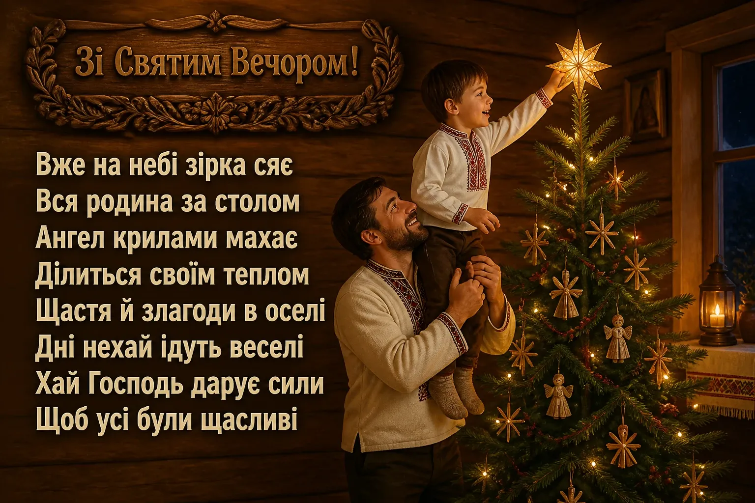 святий вечір привітання
