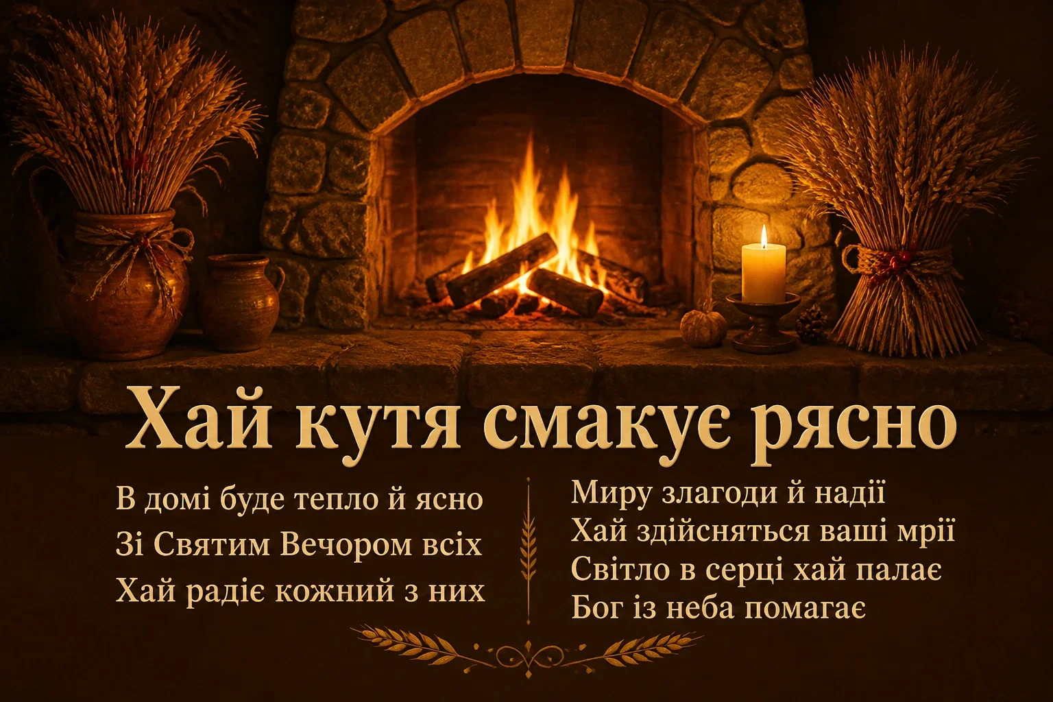 святий вечір привітання