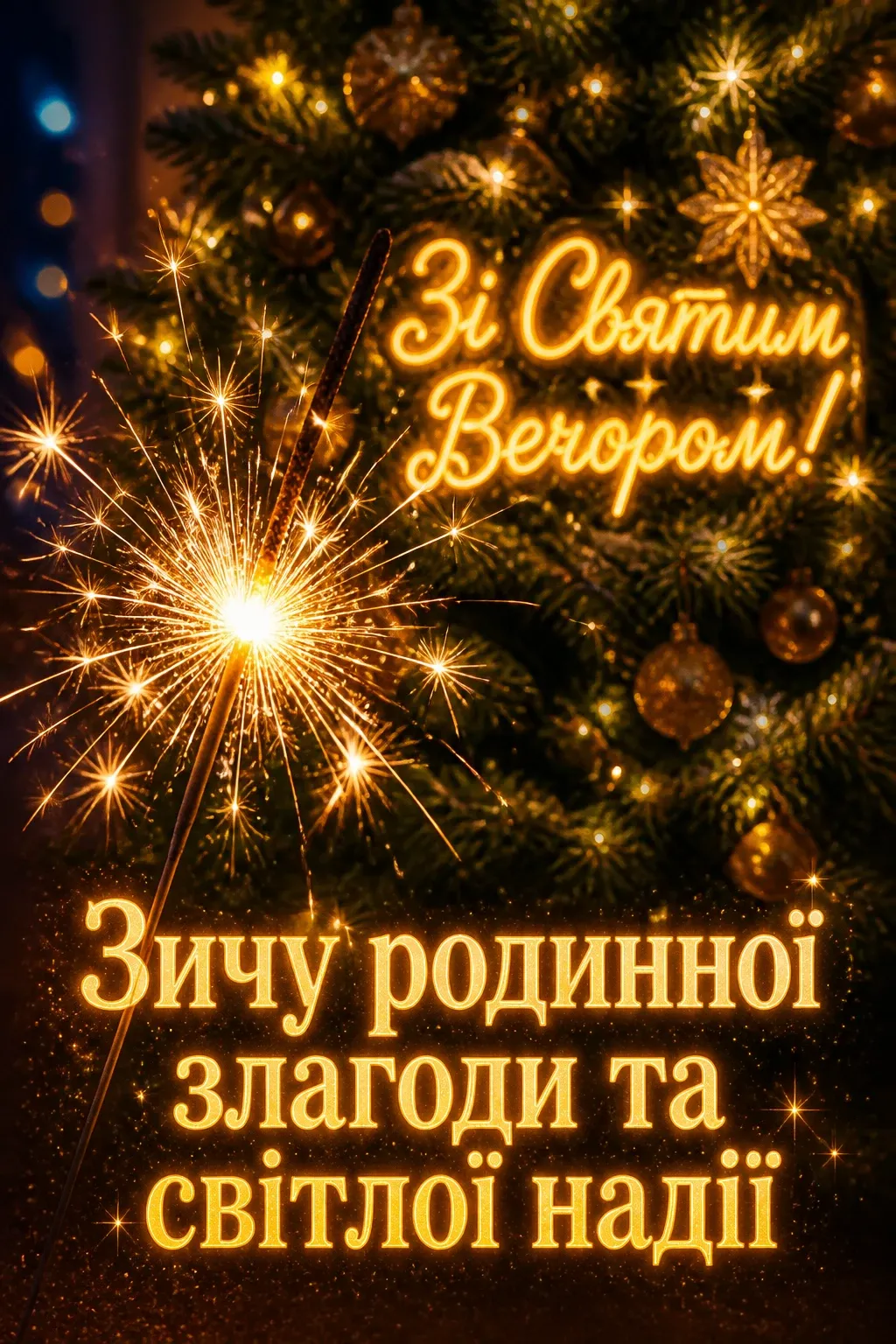 святий вечір привітання