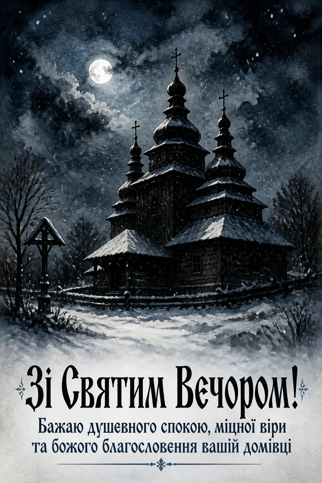 святий вечір привітання