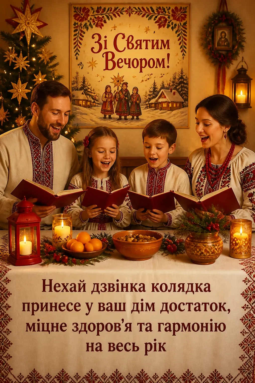 святий вечір привітання
