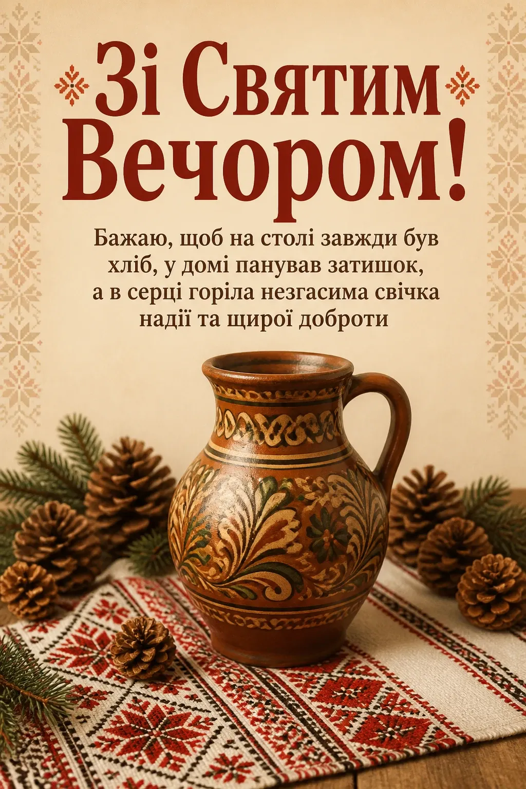 святий вечір привітання
