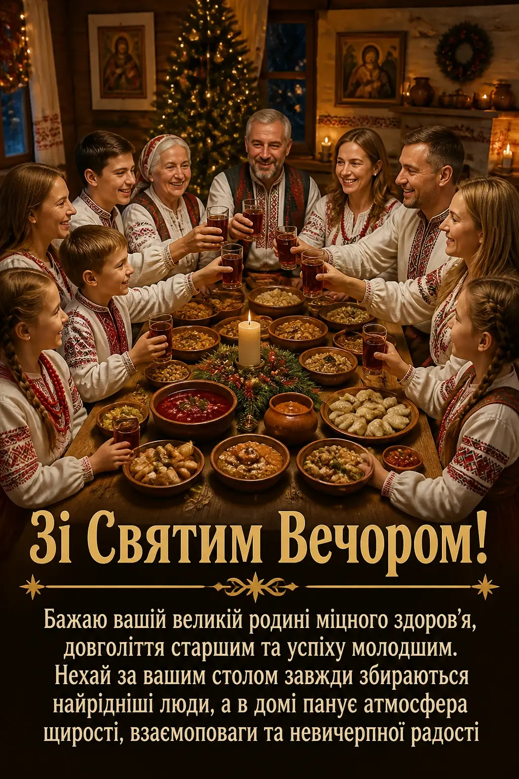 святий вечір привітання