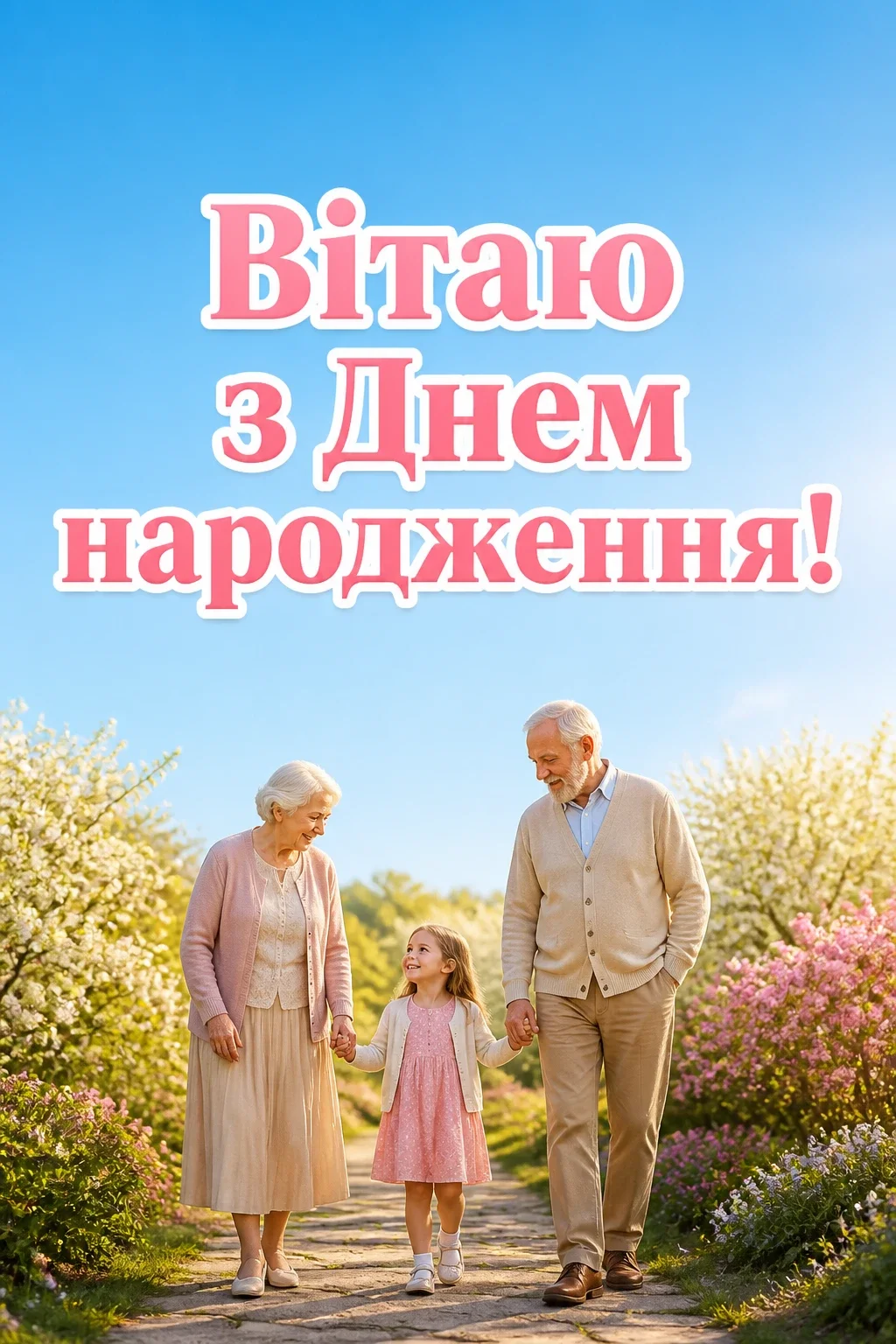 привітання з днем народження внучки від бабусі і дідуся