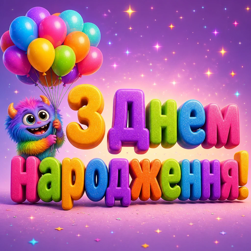 привітання дитині з днем народження