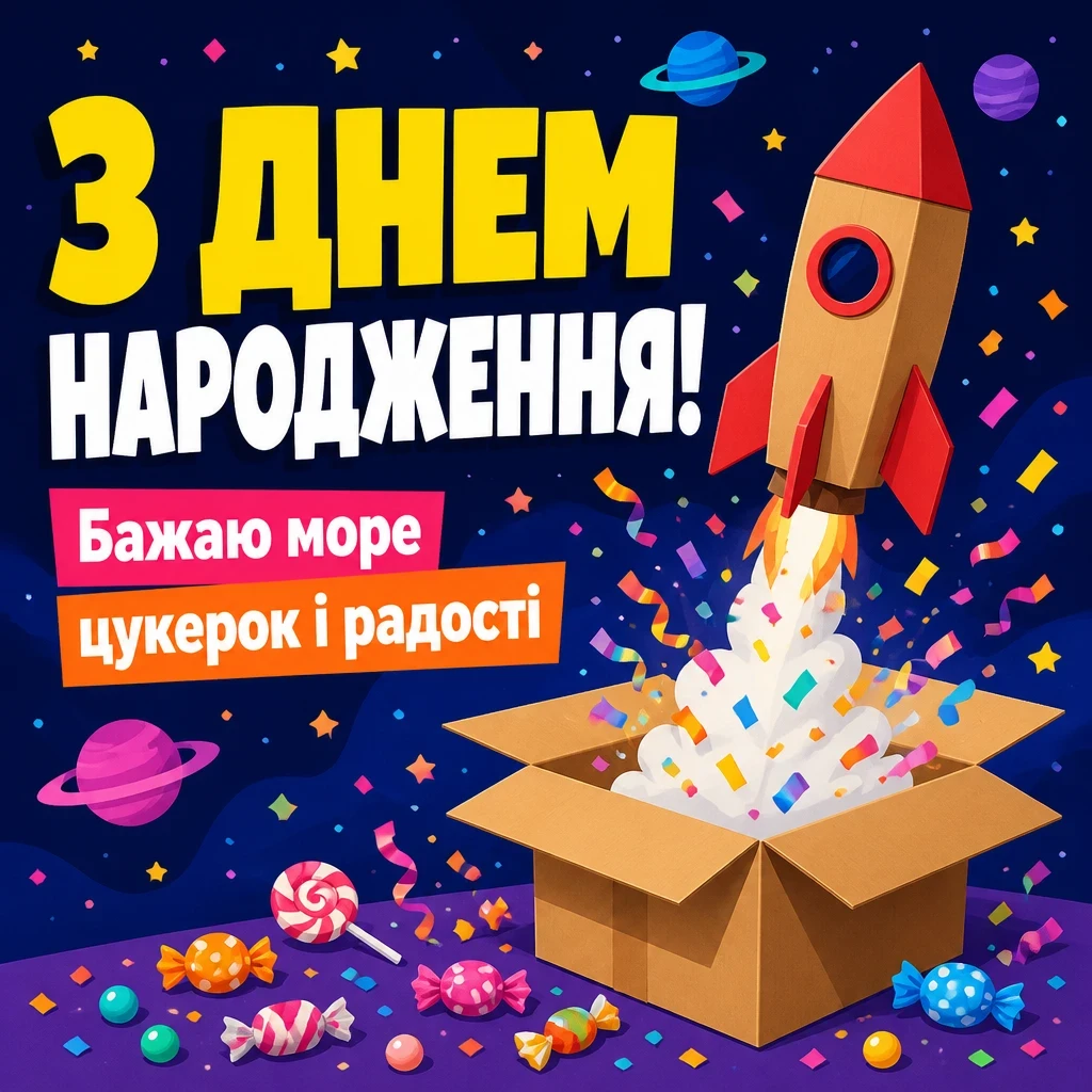 привітання дитині з днем народження