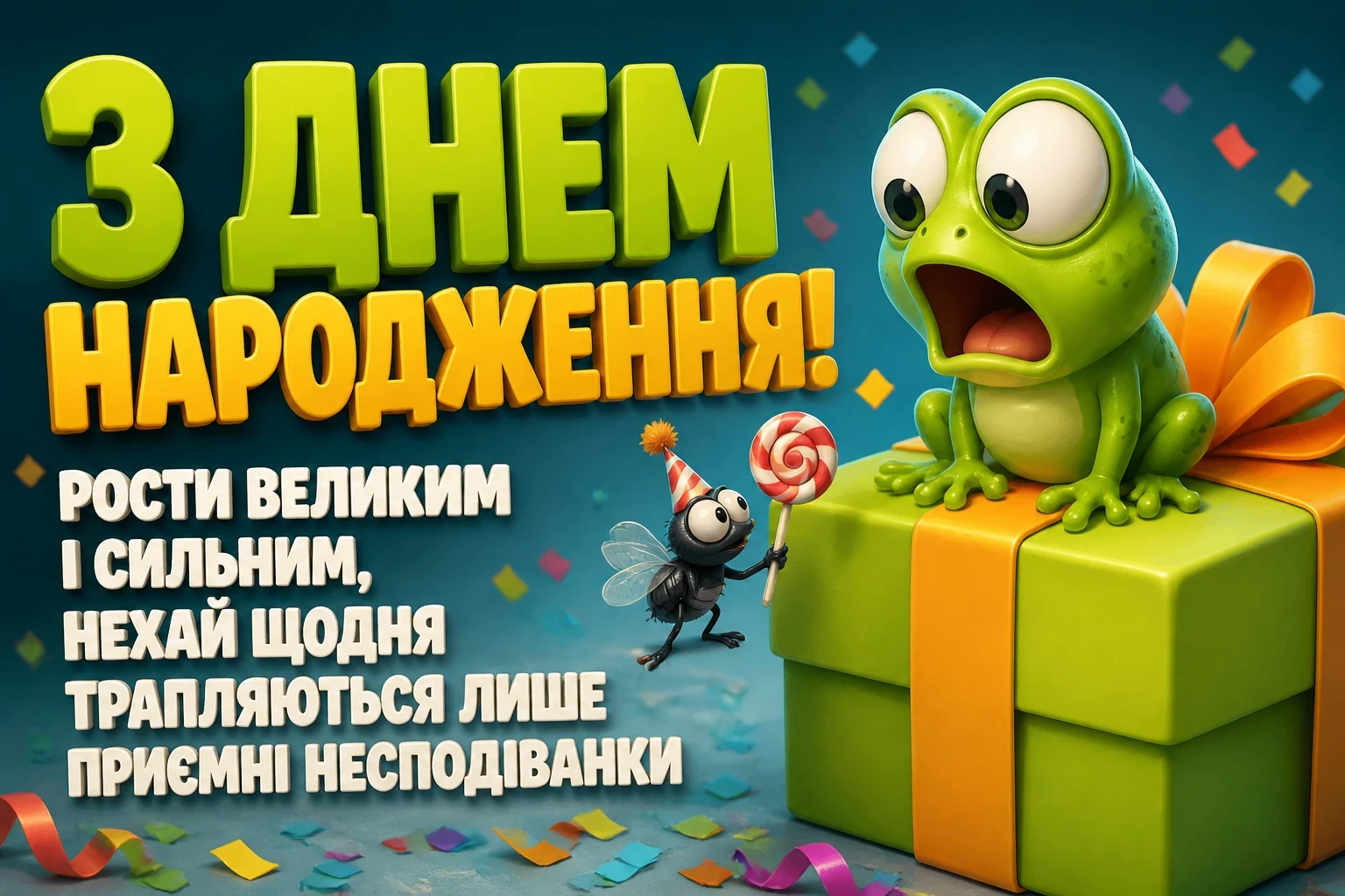 привітання дитині з днем народження