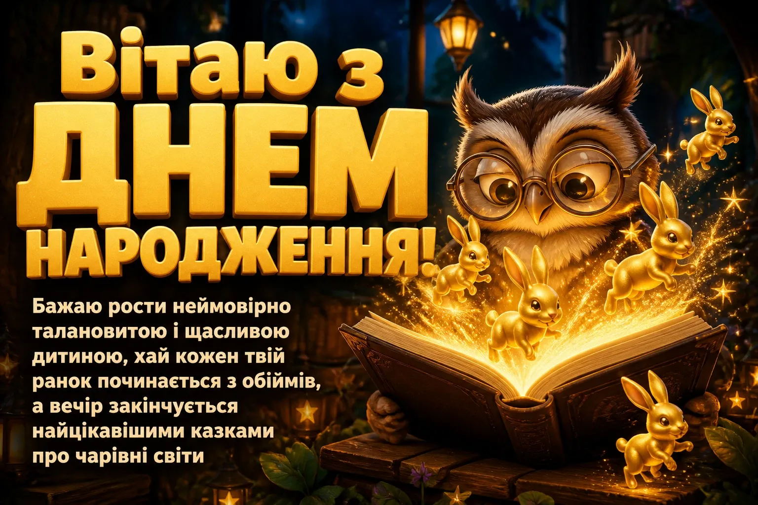 привітання дитині з днем народження