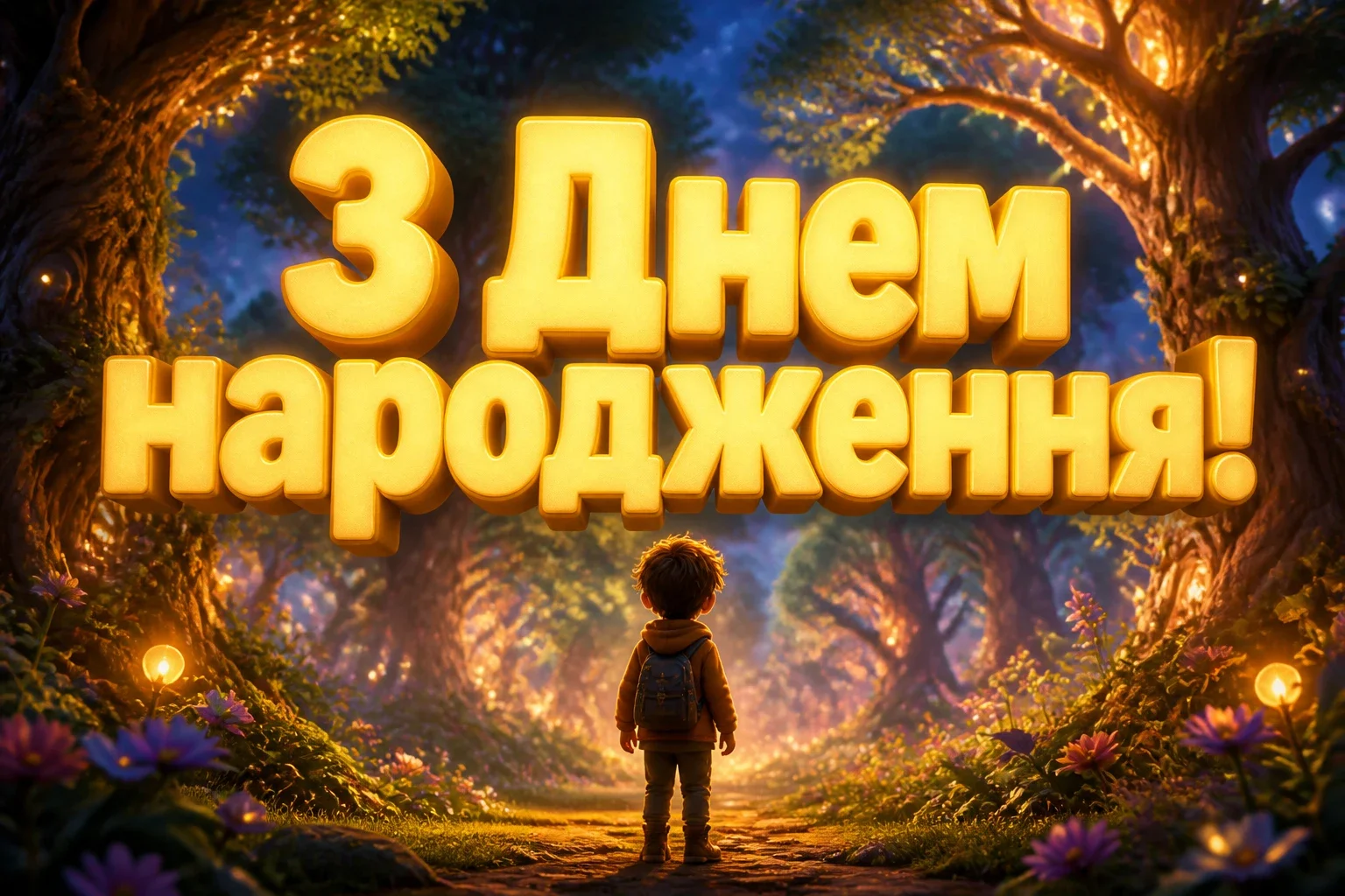 привітання дитині з днем народження