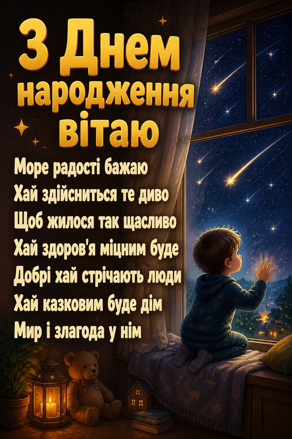 привітання дитині з днем народження