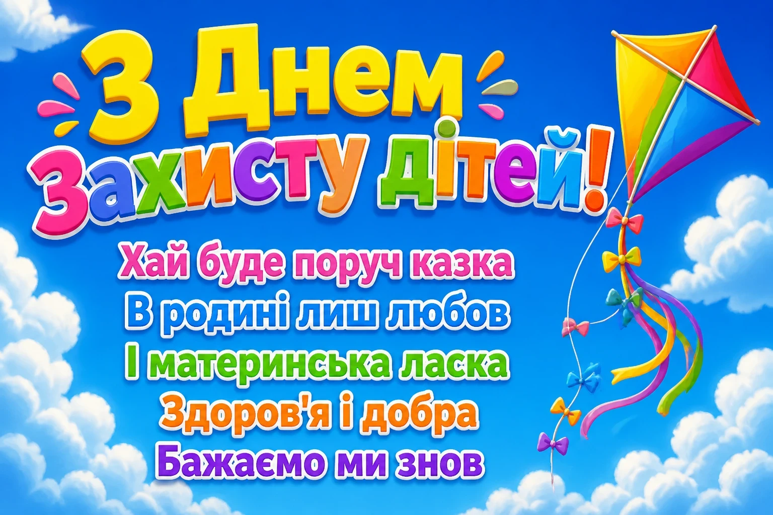 привітання з днем захисту дітей привітання з днем захисту дітей
