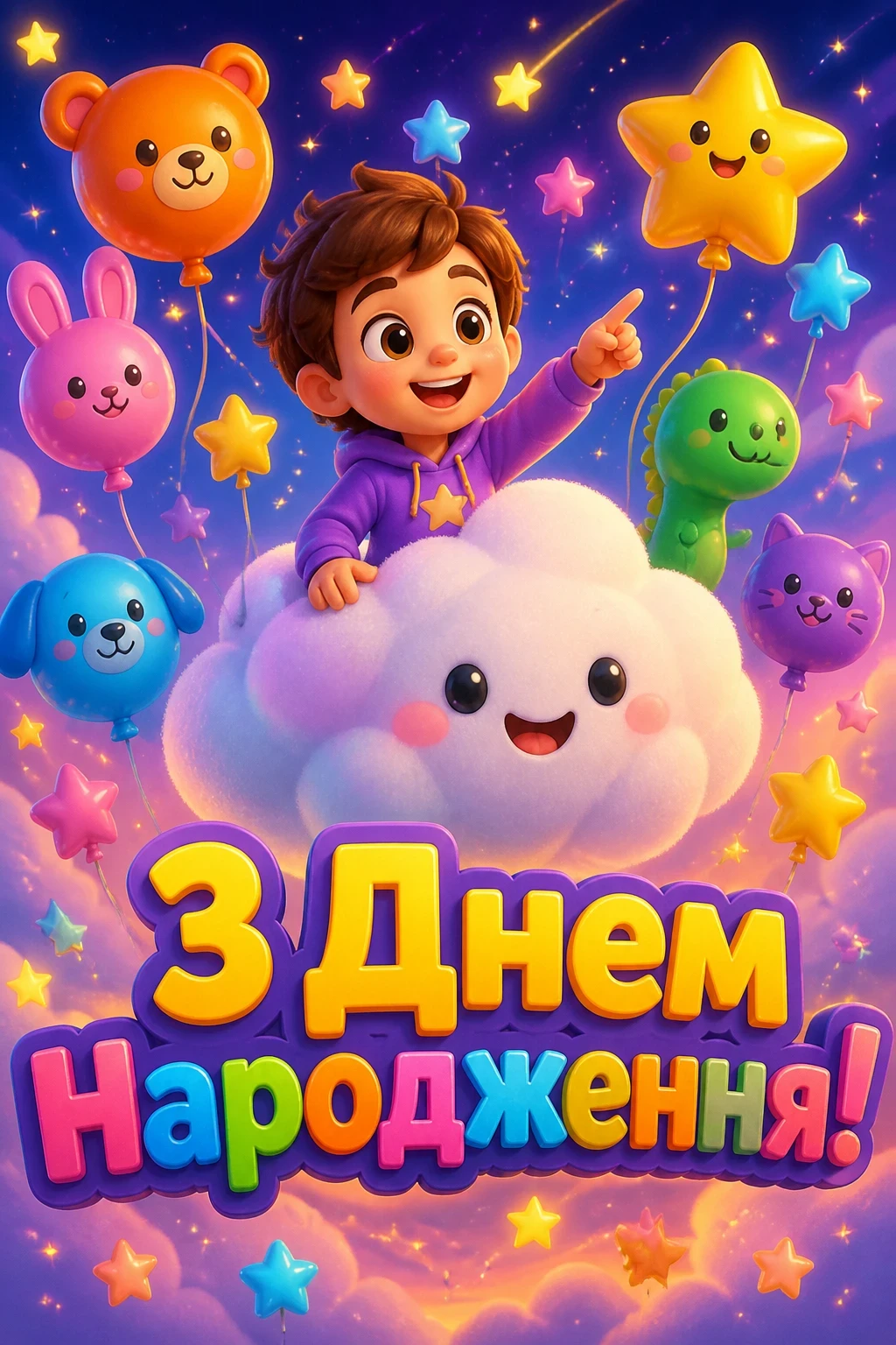 привітання дитині з днем народження