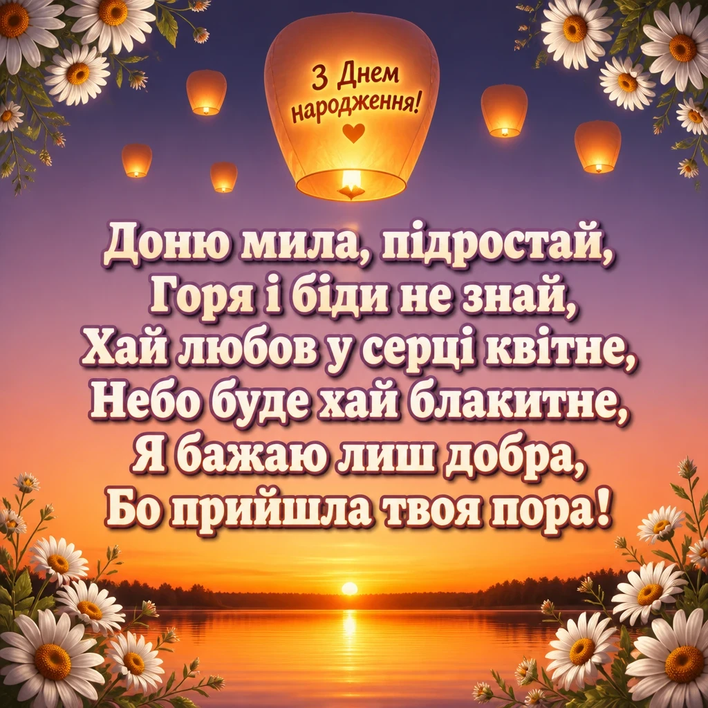 привітання з днем народження дочці від мами своїми словами привітання з днем народження дочці від мами своїми словами
