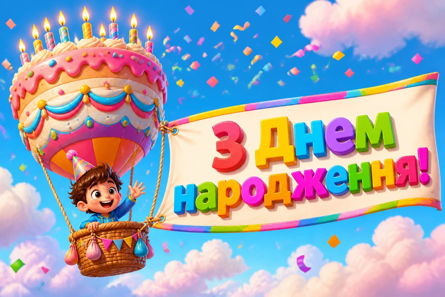 привітання дитині з днем народження