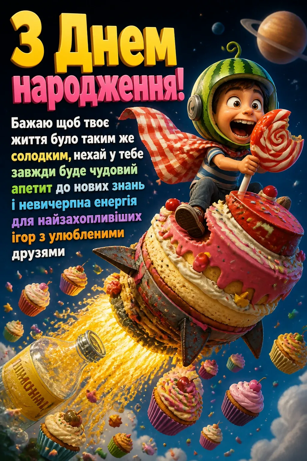 привітання дитині з днем народження