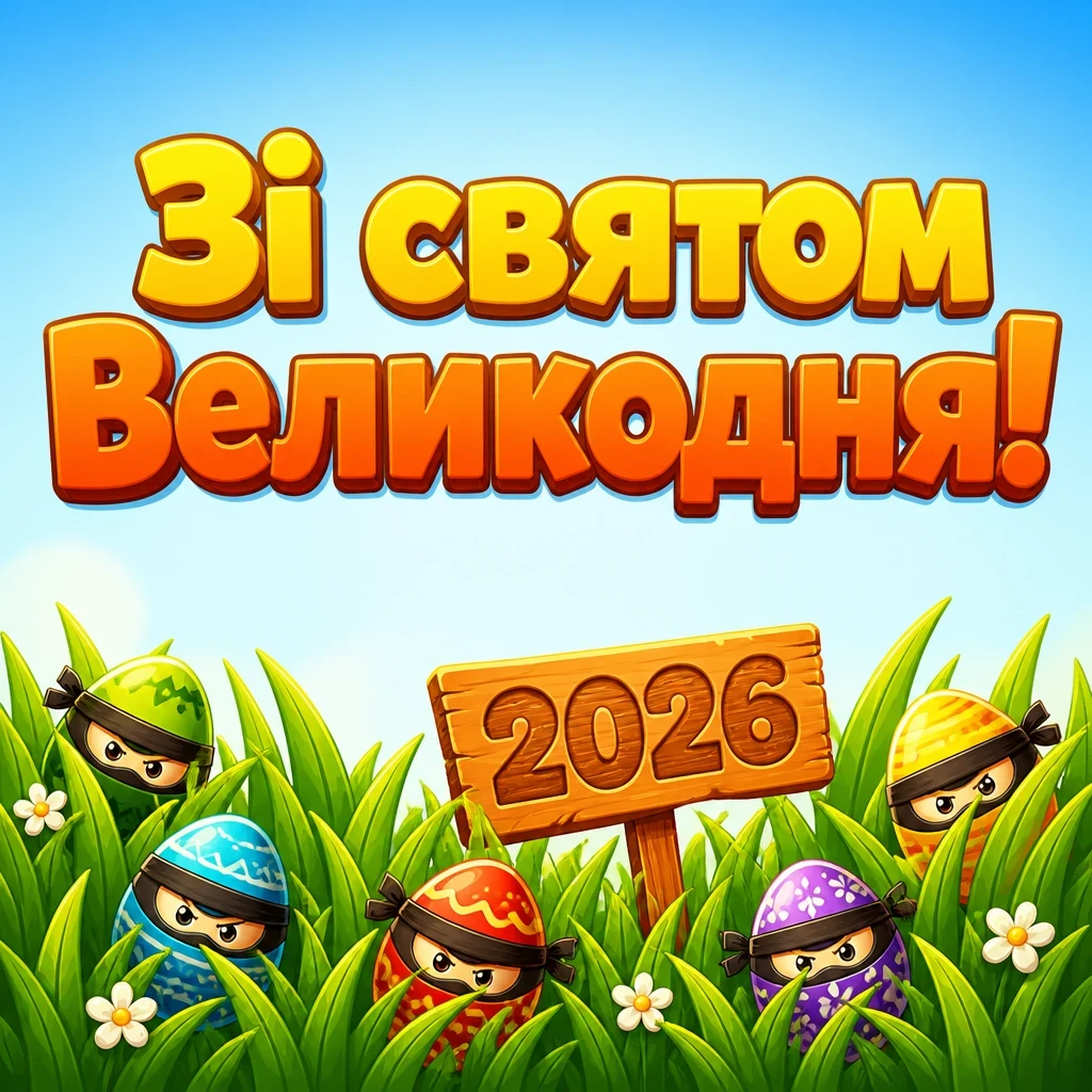 привітання з великоднем 2026