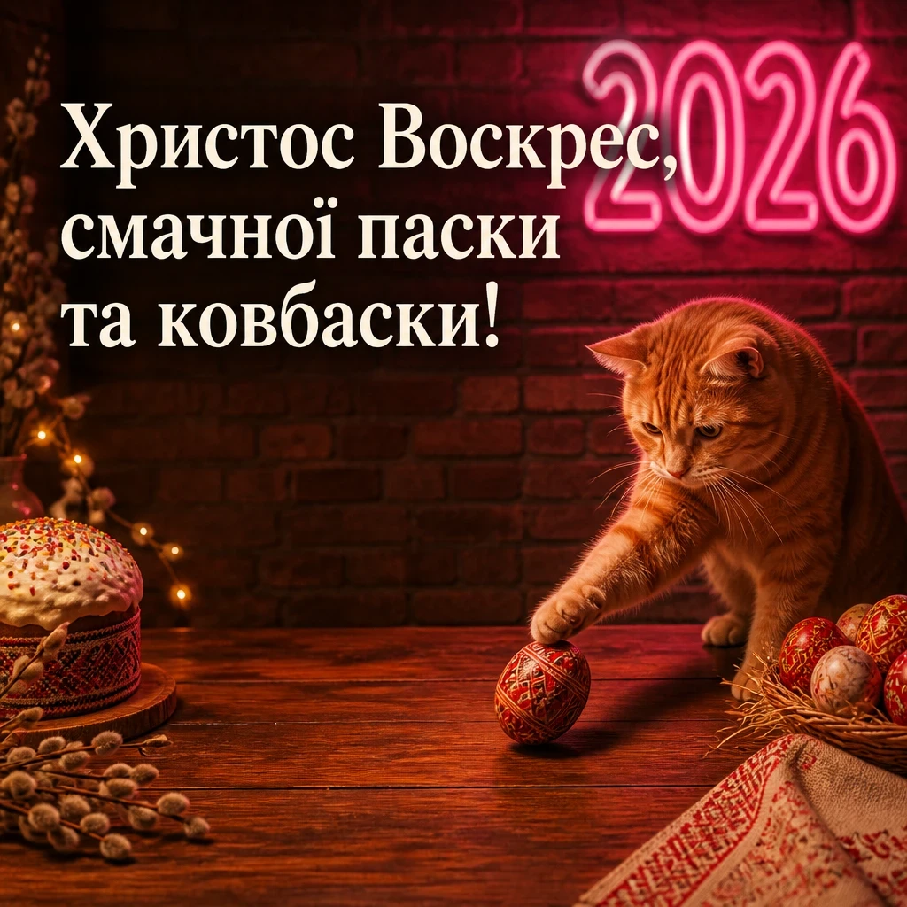 привітання з великоднем 2026