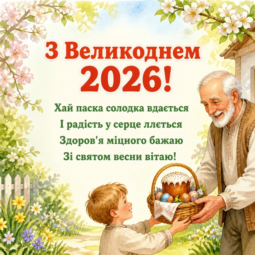 привітання з великоднем 2026