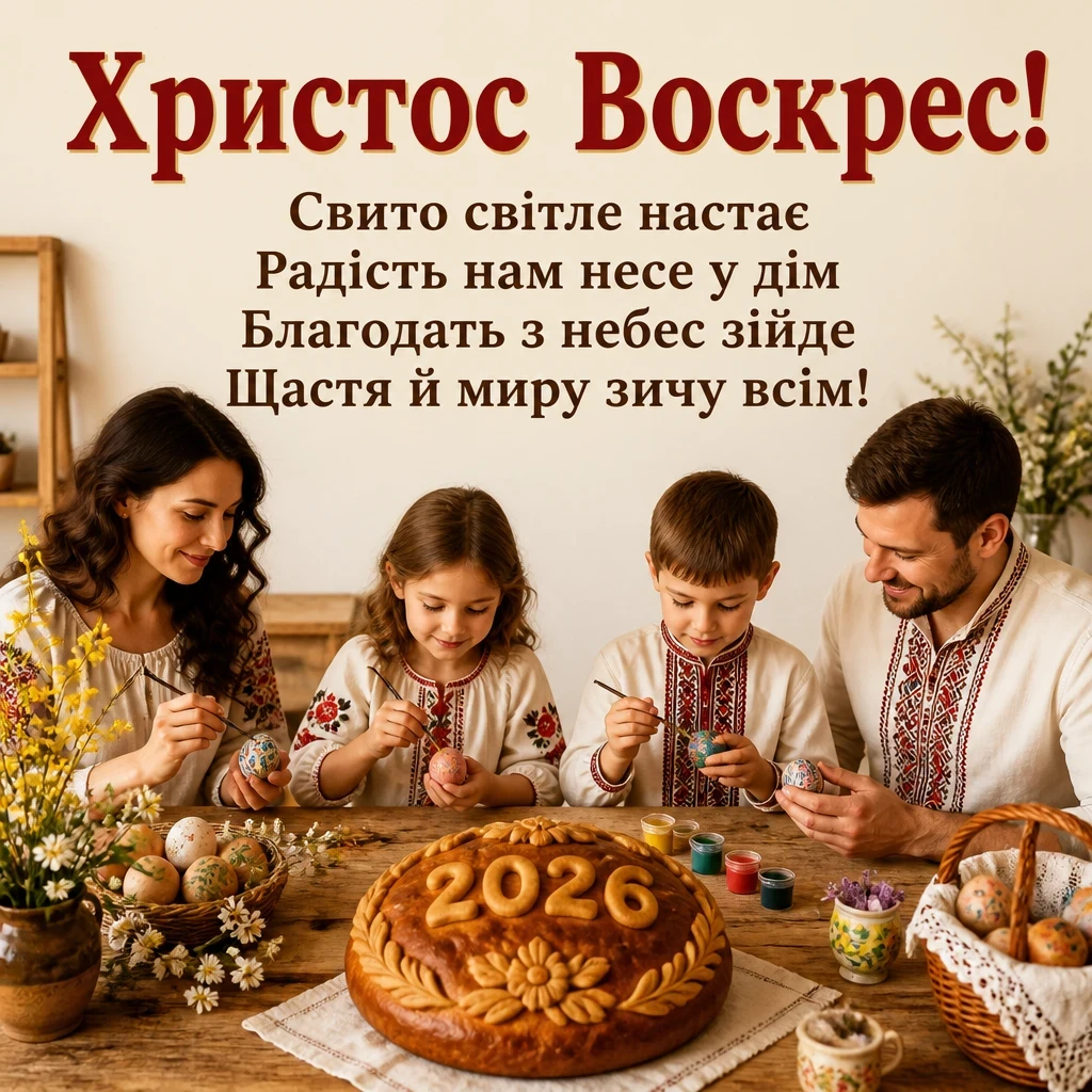 привітання з великоднем 2026