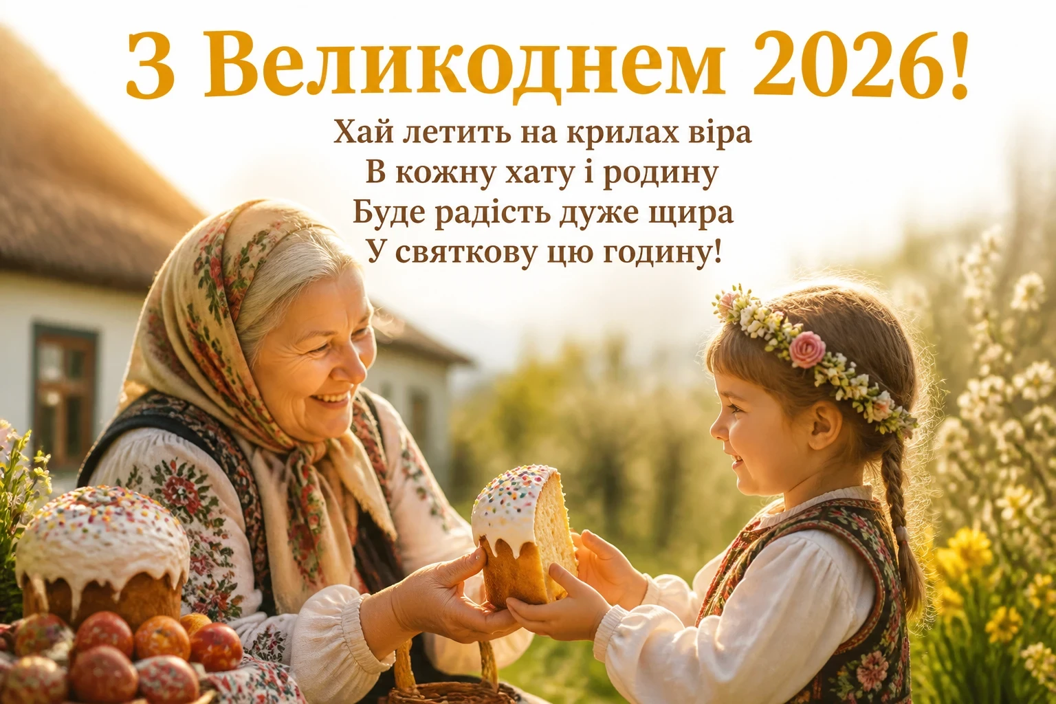 привітання з великоднем 2026