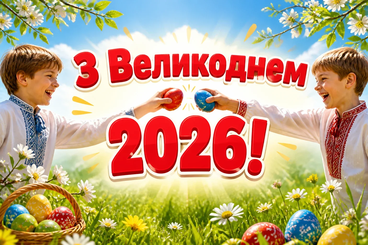 привітання з великоднем 2026