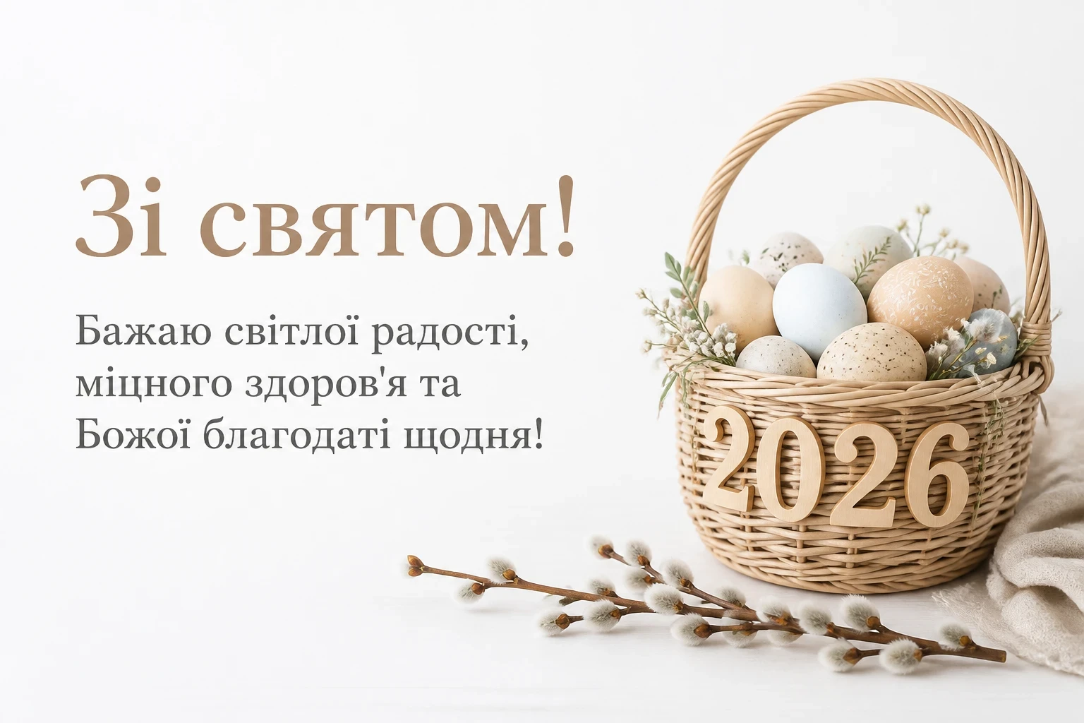 привітання з великоднем 2026