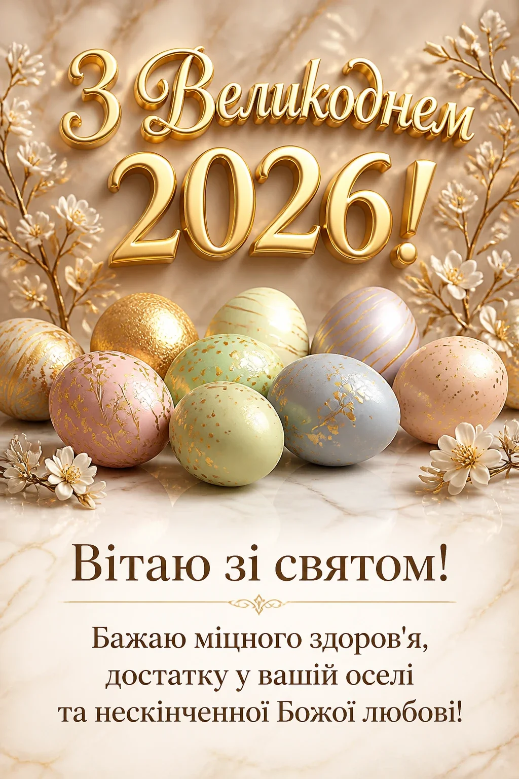 привітання з великоднем 2026