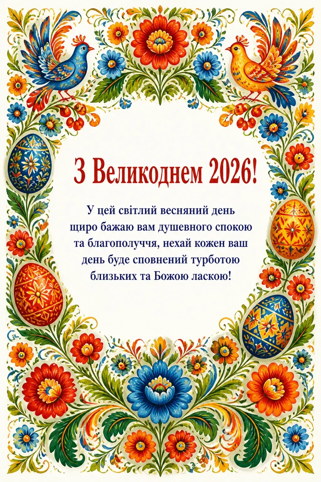 привітання з великоднем 2026