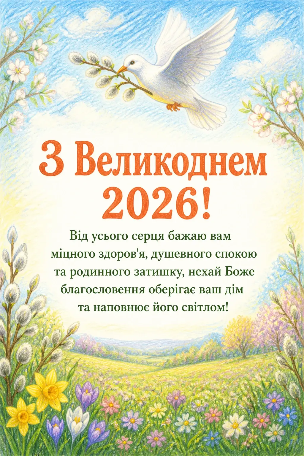 привітання з великоднем 2026