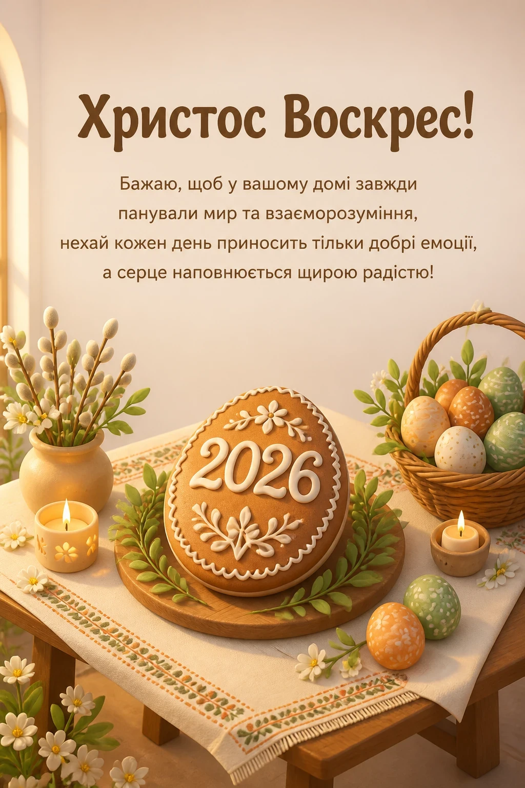 привітання з великоднем 2026