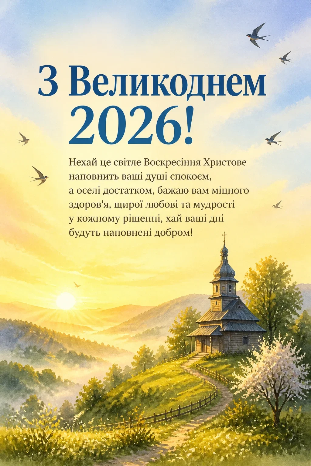 привітання з великоднем 2026