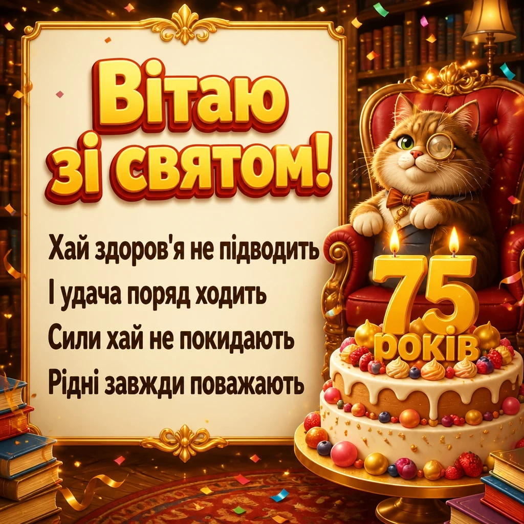 привітання з 75-річчям у віршах привітання з 75-річчям у віршах