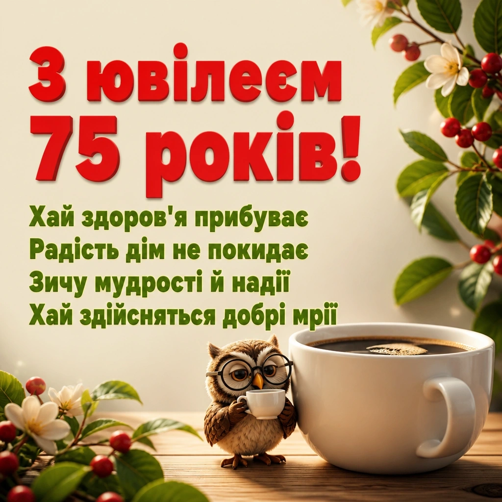 привітання з 75-річчям у віршах привітання з 75-річчям у віршах