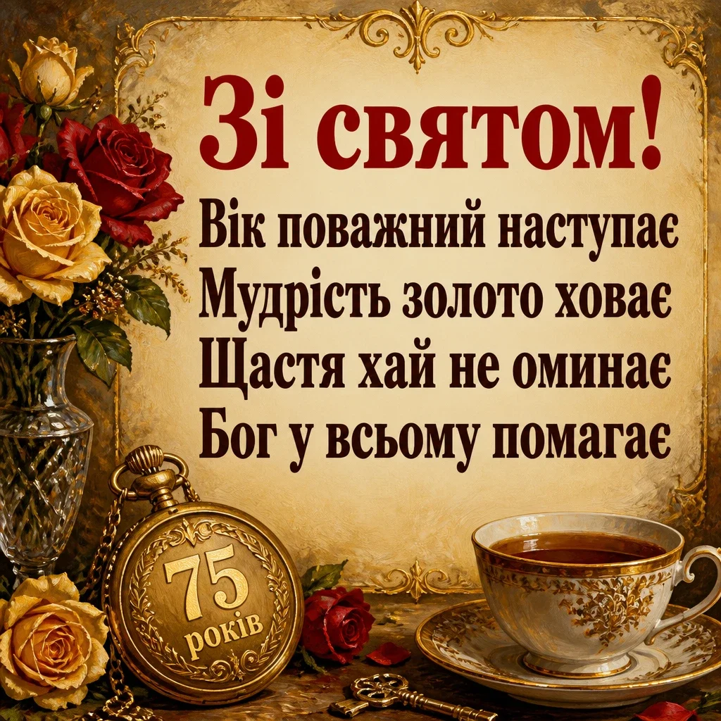 привітання з 75-річчям у віршах привітання з 75-річчям у віршах