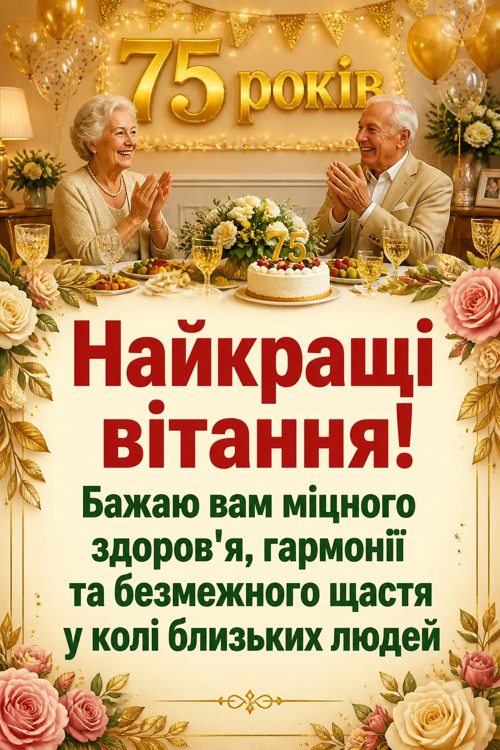 привітання з 75-річчям у віршах привітання з 75-річчям у віршах