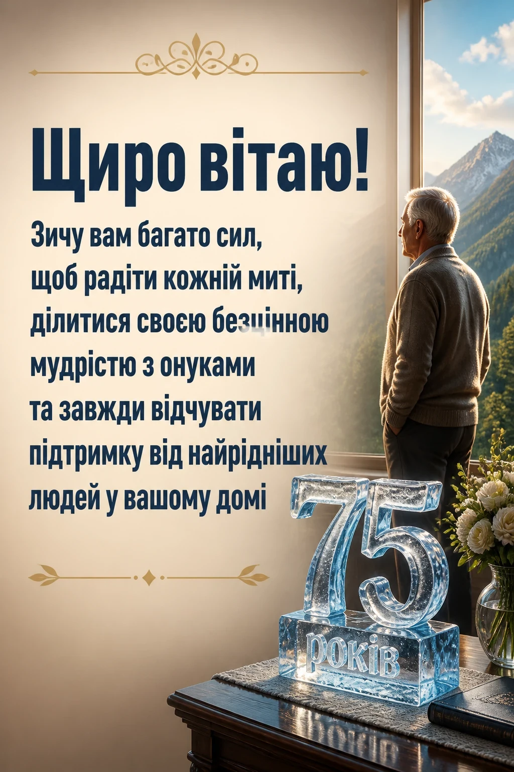 привітання з 75-річчям у віршах привітання з 75-річчям у віршах