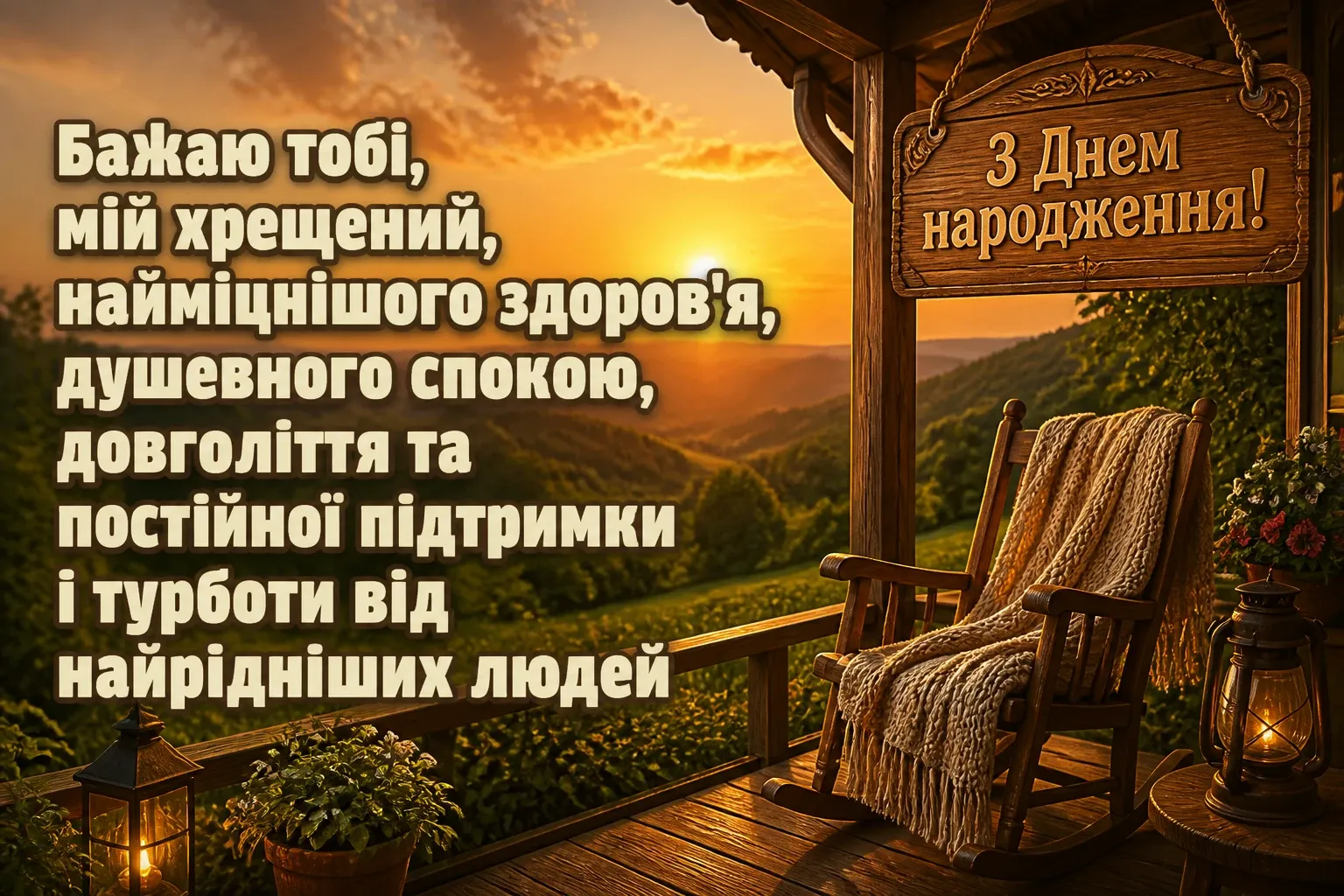 привітання з днем народження хресного тата